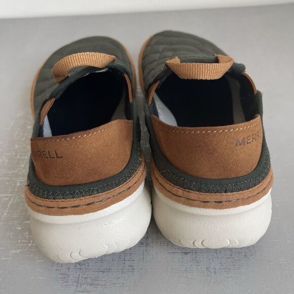 Merrell Women's Hut Moc Quilted Flats Comfort Shoes Slip On US 6 Olive Green - Picture 5 of 12